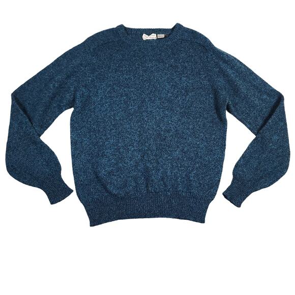 Michael Jordan x Lowell Dreyfus VTG Turquois Shetland Wool Crewneck Sweater Sz L - Picture 1 of 10